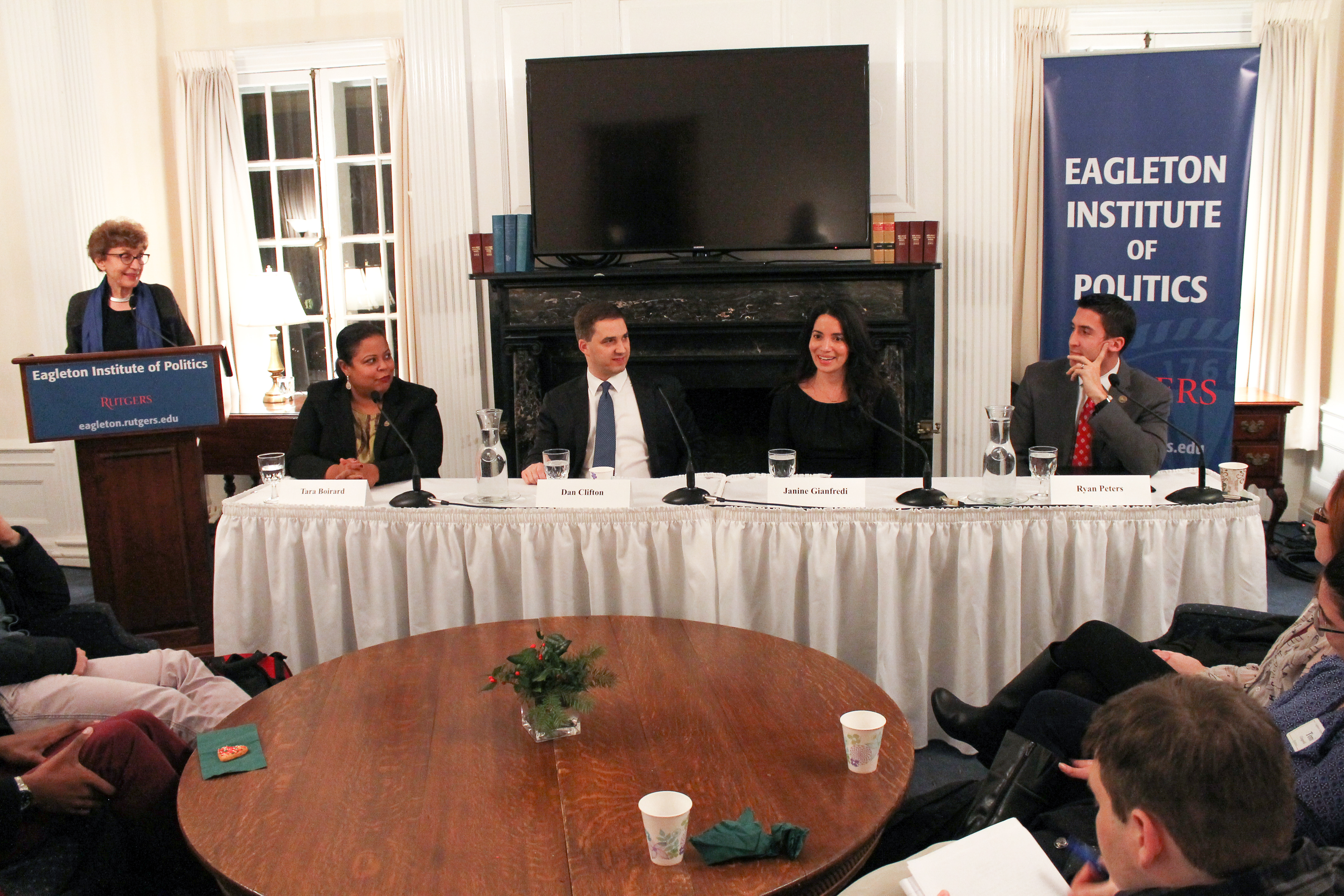 Selected alumni on a panel